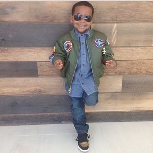 Kitson 7 Patch Flight Jacket